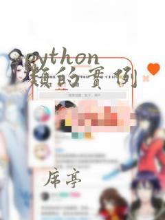 python 类的实例