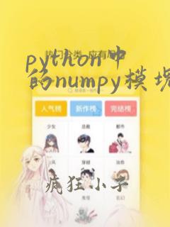 python中的numpy模块