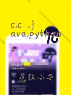 c,c  ,java,python