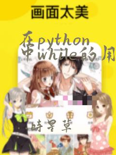 在python中while的用法