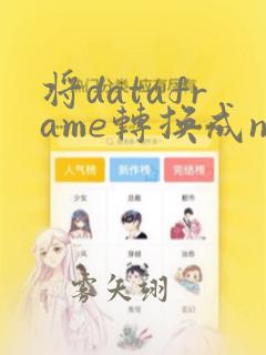将dataframe转换成numpy