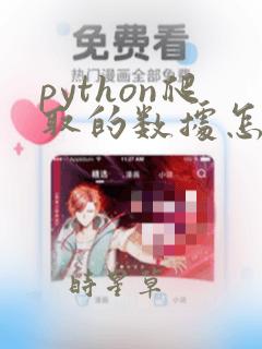 python爬取的数据怎么将其放入excel文件里