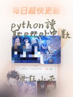 python读取excel中数据