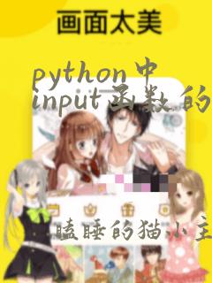 python中input函数的用法