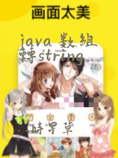 java 数组转string