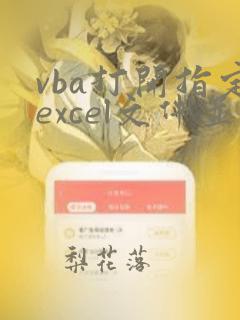 vba打开指定excel文件并操作