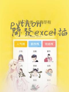 python 开发excel插件