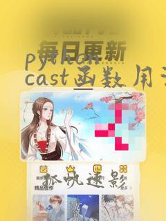 python cast函数用法