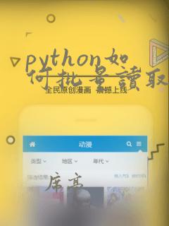 python如何批量读取excel文件