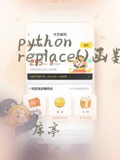 python replace()函数