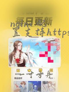 nginx 配置支持https