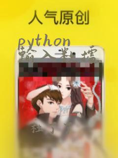 python 输入数据