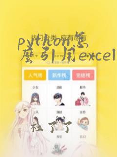 python怎么引用excel