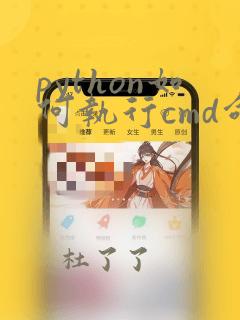 python如何执行cmd命令