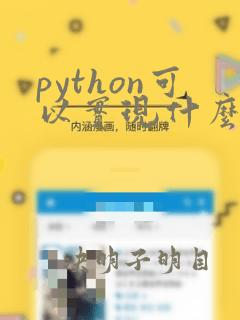 python可以实现什么