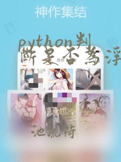 python判断是否为浮点数