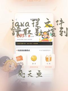 java从文件读取数据到数组