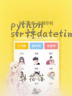 python str转datetime