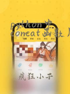 python中concat函数用法