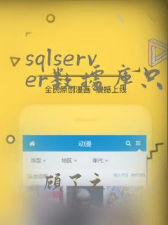 sqlserver数据库只读
