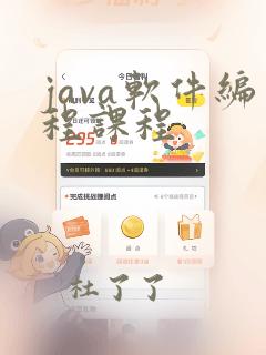 java软件编程课程