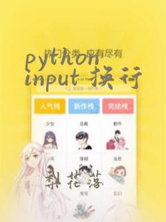 python input 换行