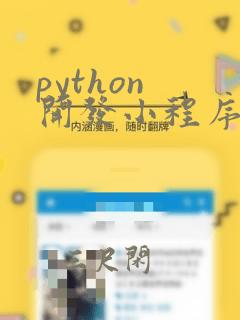 python 开发小程序