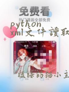 python xml文件读取
