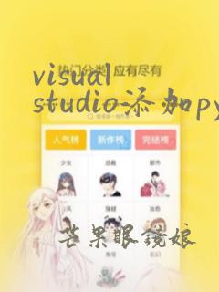 visual studio添加python
