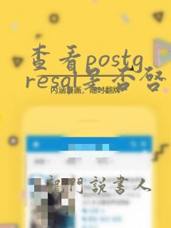 查看postgresql是否启动