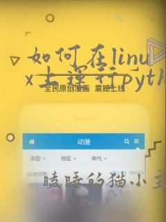 如何在linux上运行python