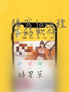 编写java程序的软件