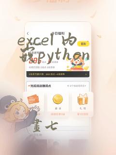 excel 内嵌python