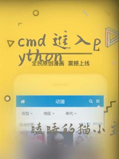 cmd 进入python
