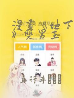 漫画《地下偶像》双男主