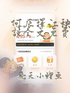 何辰择江秧冉小说全文免费阅读无弹窗