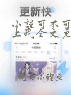 小说可不可以爱上我全文免费阅读