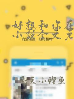 好想和你在一起小说全文免费阅读