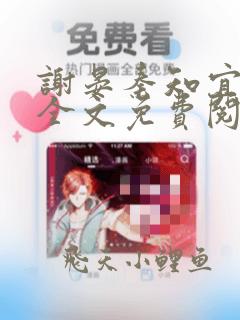 谢晏秦知宜小说全文免费阅读