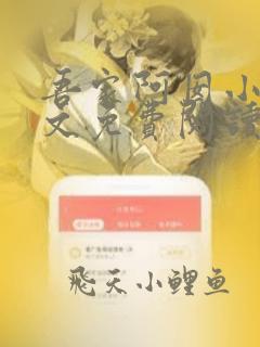 吾家阿囡小说全文免费阅读免费