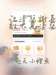 江清瑟谢长离长离不见清瑟小说阅读