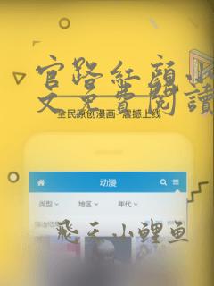 官路红颜小说全文免费阅读