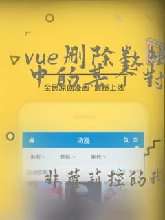 vue删除数组中的某个对象