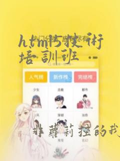 html5技术培训班