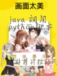 java 调用python脚本