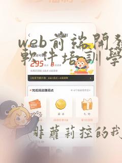 web前端开发软件培训学校