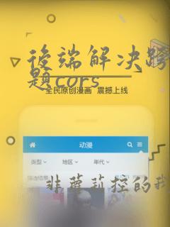 后端解决跨域问题cors