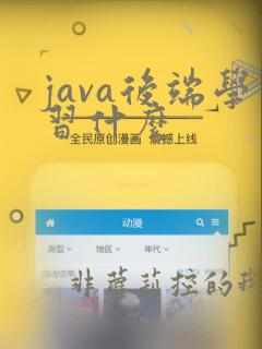 java后端学习什么