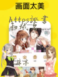 https证书和域名