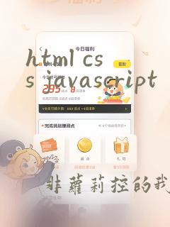 html css javascript